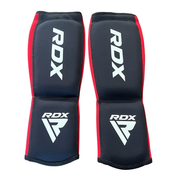 RDX 2020 S-M Black &‎ Red P-Fit System Shin Instep Guards Soft Neoprene Flexible - Picture 1 of 12